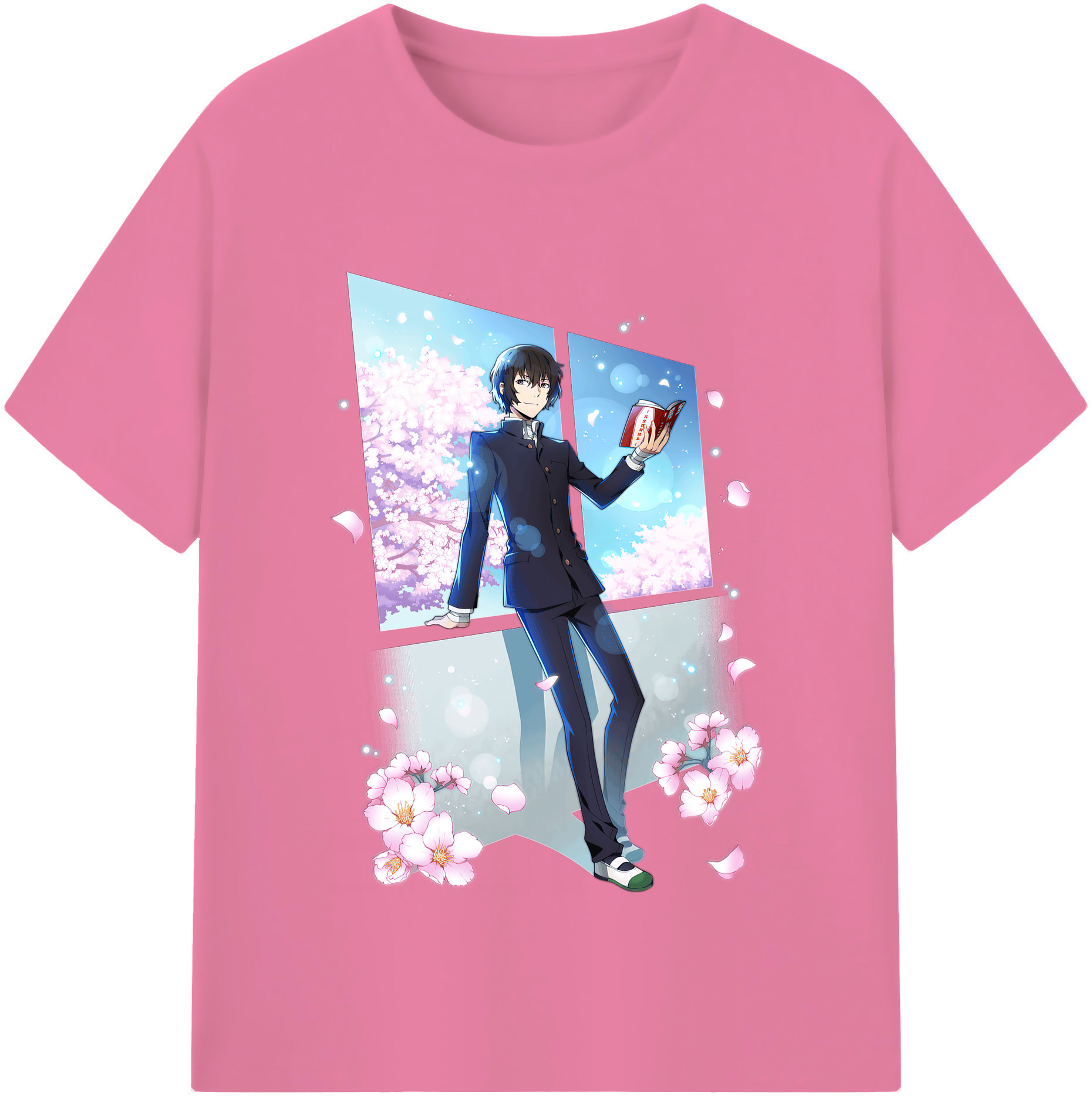（画像用） 文豪ストレイドッグス Bungo Stray Dogs 綿100％半袖Tシャツ（フロントプリント）